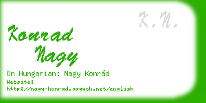 konrad nagy business card